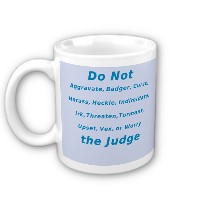 Do Not Irk The Judge Mug